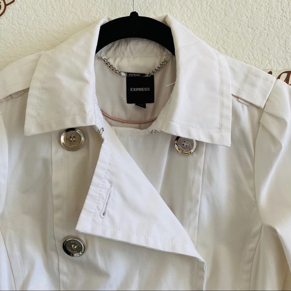 Express White Ruffle Button Up Jacket Size XS - Picture 10 of 16
